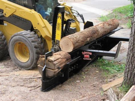 firewood splitter for skid steer|skid steer mounted wood splitter.